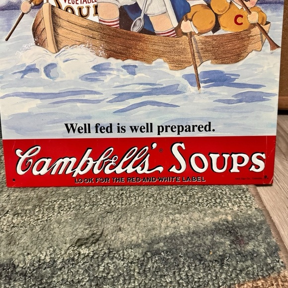 1993 Campbell’s Soup Sign #15 Patriotic Boat Scene - Picture 6 of 11